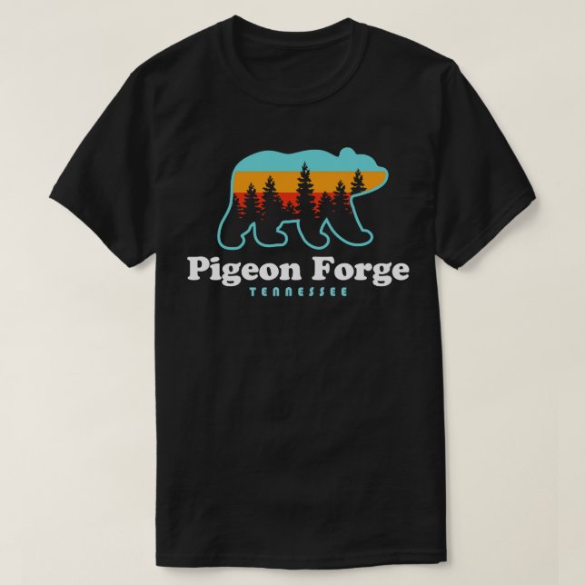T-shirt Pigeon Forge Tennessee Great Smoky Mountains Ours (Design devant)