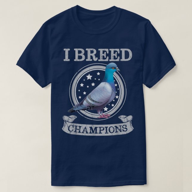 T-shirt Pigeon Homing Fancier Trainer Cadeau American Raci (Design devant)