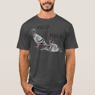 T-shirt Pigeon Pigeoff Apparel Pigeon Propriétaire de Pig
