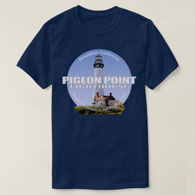 T-shirt Pigeon Point Lighthouse 15 (Design devant)