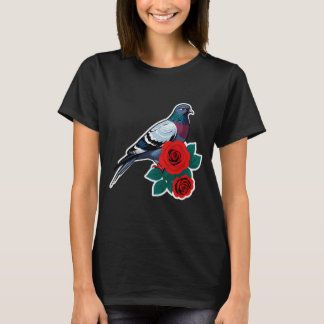 T-shirt Pigeon & Roses Harmony