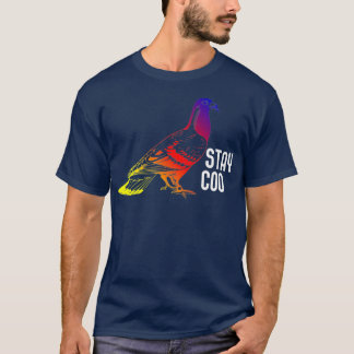 T-shirt Pigeon Stay Coo Breeder Pigeon Racing Cadeau