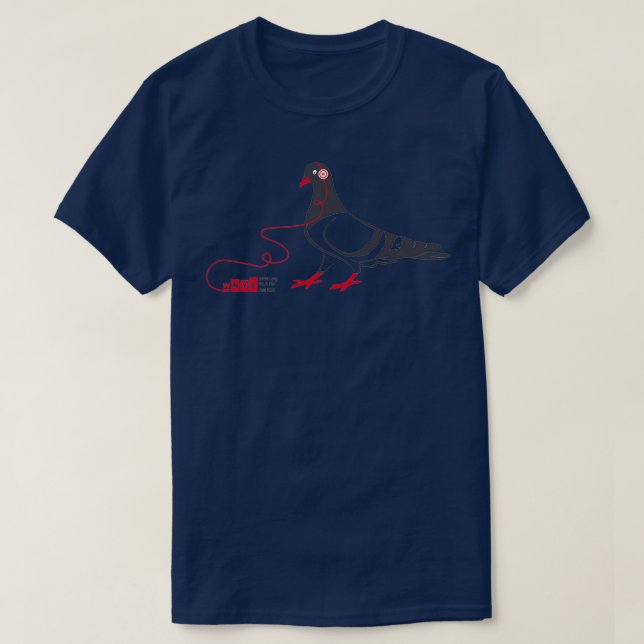 T-shirt pigeon wnyc 27 (Design devant)