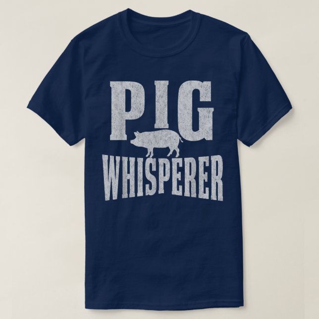 T-shirt Pigs Whisperer Farmer en marbre (Design devant)