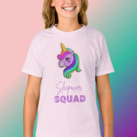Pijama de l'équipe de Draps Unicorne pour le t-shi