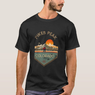 T-shirt Pikes Peak Retro Randonnée Vintage Vêtements Pikes