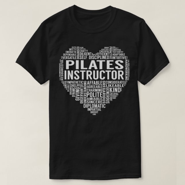 T-shirt Pilates Instructor Heart (Design devant)