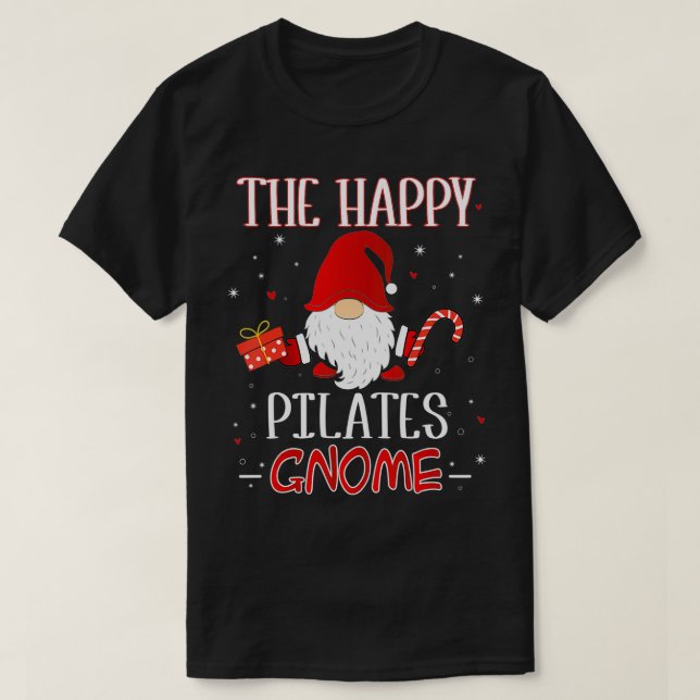 T-shirt Pilates XMas Gnome Costume de groupe de Noël (Design devant)