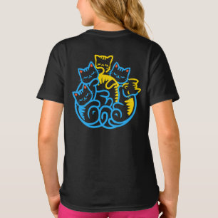 T-shirt Pile De Kitty Cats Drôle Mignonne Amoureux des cha