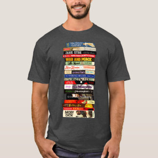 T-shirt Pile de livres de littérature classique