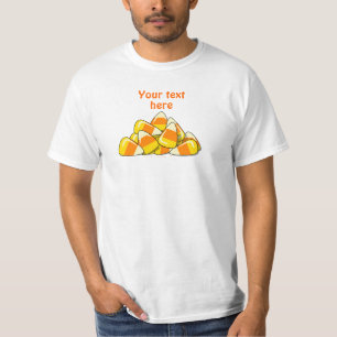 T-shirt Pile de modèle de Halloween de bonbons au maïs