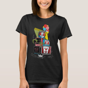 T-shirt Pile de télévisions classiques Pennywise - Vous fl