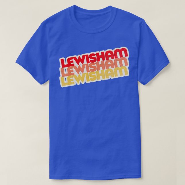 T-shirt Pile rétro Lewisham (Design devant)