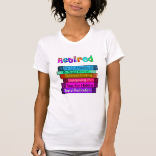 T-shirt Pile unique de cadeaux de retraite de conception