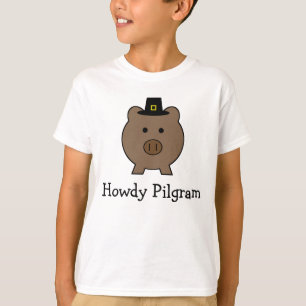T-shirt Pilgram Roy Pig ~ Thankesgiving