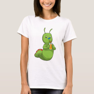 T-shirt Pilier avec verre de jus d'orange