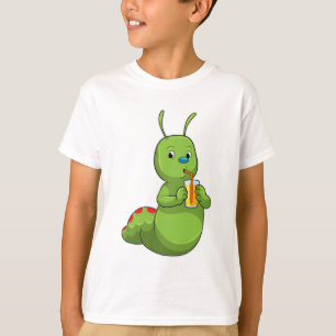 T-shirt Pilier avec verre de jus d'orange