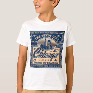 T-shirt Pilier Chicago de marine