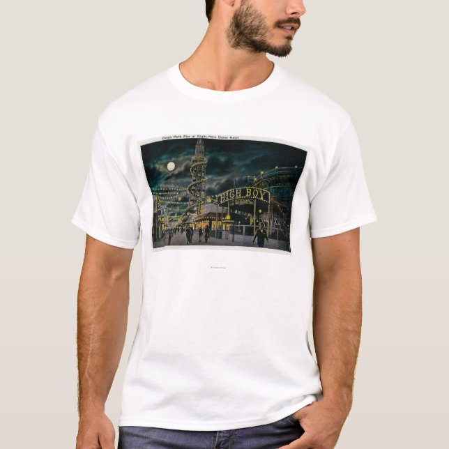T-shirt Pilier de parc d'océan la nuit d'hôtel de dôme (Devant)