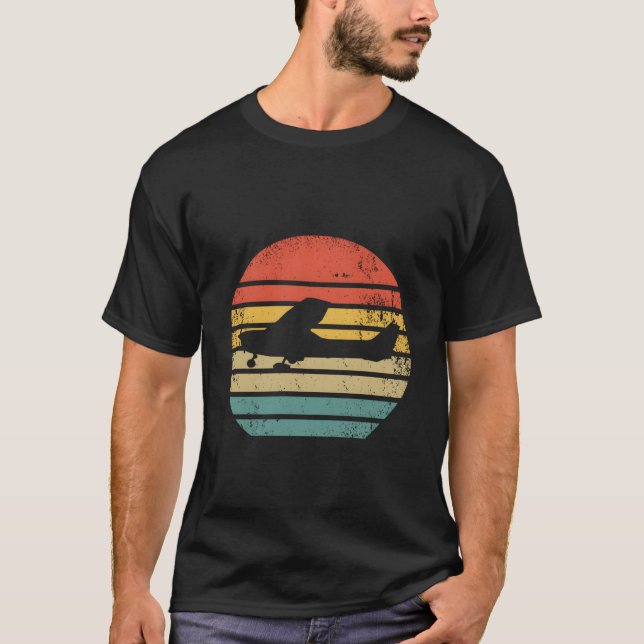 T-shirt Pilot Aviator Airplane Aviation (Devant)