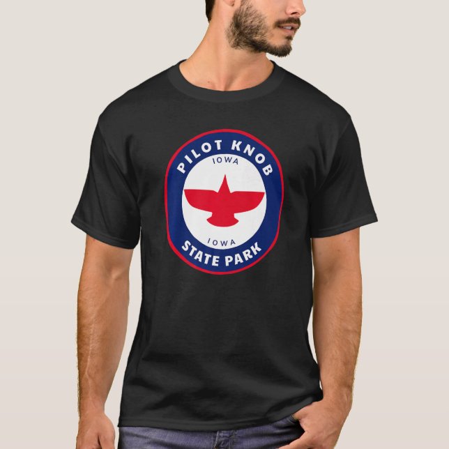 T-shirt Pilot Knob State Park Iowa Ia Eagle Vacances Souve (Devant)