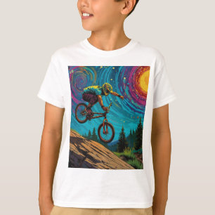 T-shirt Pilote BMX sur la pente de montagne