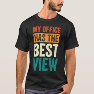 T-shirt Pilote D'Agent De Bord Mon Bureau A La Meilleure V