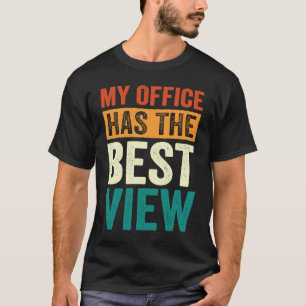 T-shirt Pilote D'Agent De Bord Mon Bureau A La Meilleure V