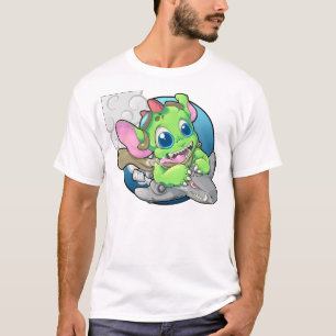 T-shirt Pilote de bombardier de monstre