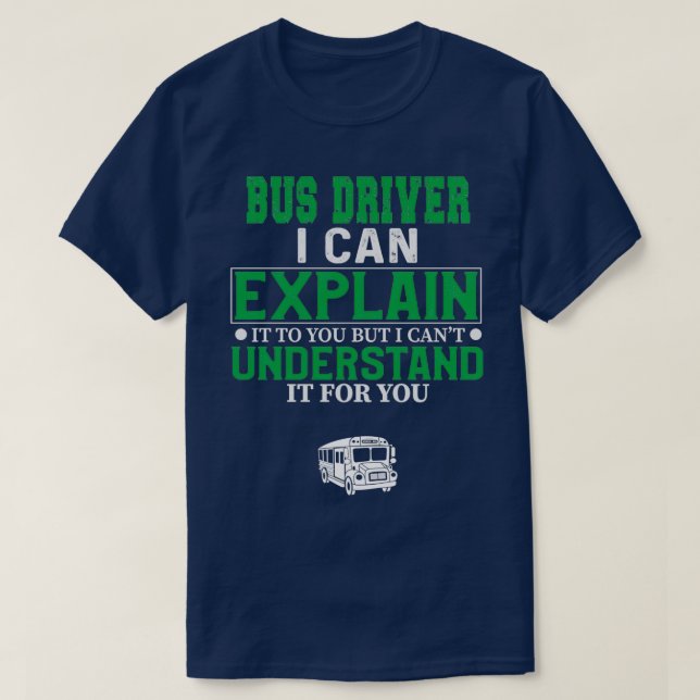 T-shirt Pilote de bus 30 (Design devant)