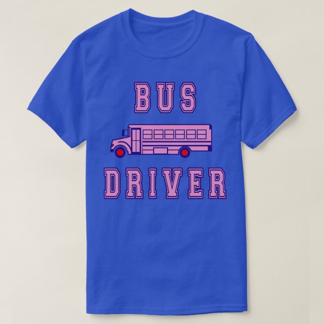 T-shirt Pilote de bus école (Design devant)