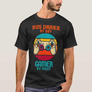 T-shirt Pilote de bus Gamer