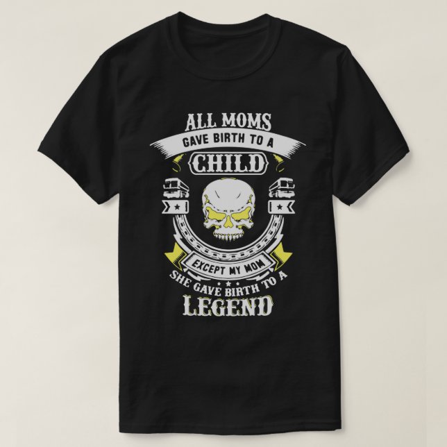T-shirt Pilote de bus maman T (Design devant)