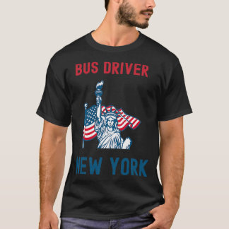 T-shirt Pilote de bus New York