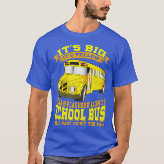 T-shirt Pilote De Bus Scolaire Son Gros Son Jaune
