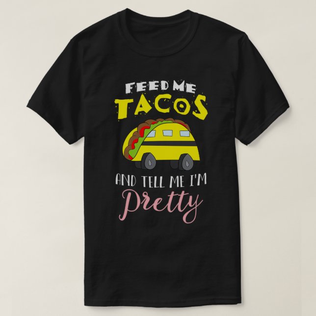 T-shirt Pilote de bus scolaire Taco Lover (Design devant)