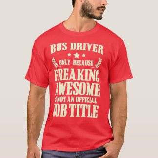 T-shirt Pilote de bus T