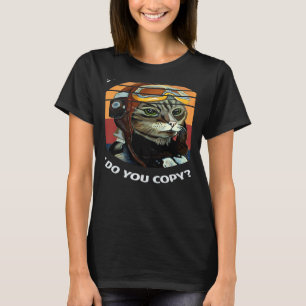 T-shirt Pilote de chat rétro MIAOU Propriétaire de chat Pa