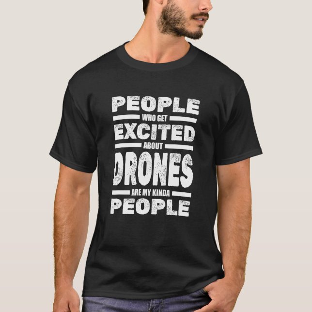 T-shirt Pilote De Drone Aviateur De Course Fpv Volant Rc Q (Devant)