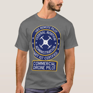 T-shirt pilote de drone commercial FAA
