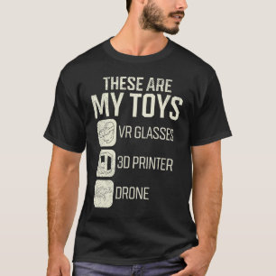 T-shirt Pilote de drone Impression 3D VR Enthousiaste virt