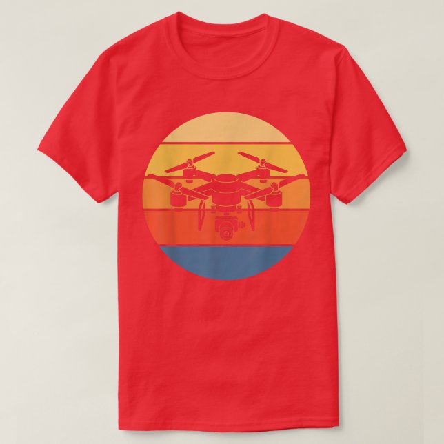 T-shirt Pilote de drone opérateur Quadcopter  (Design devant)