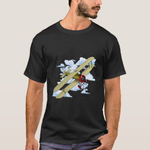 T-shirt Pilote de l'aviation biplane volant