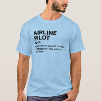 T-shirt Pilote de ligne - Définition de Witty Aviation