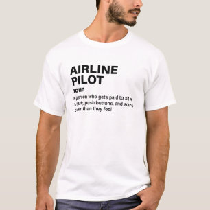 T-shirt Pilote de ligne - Définition Hilaire