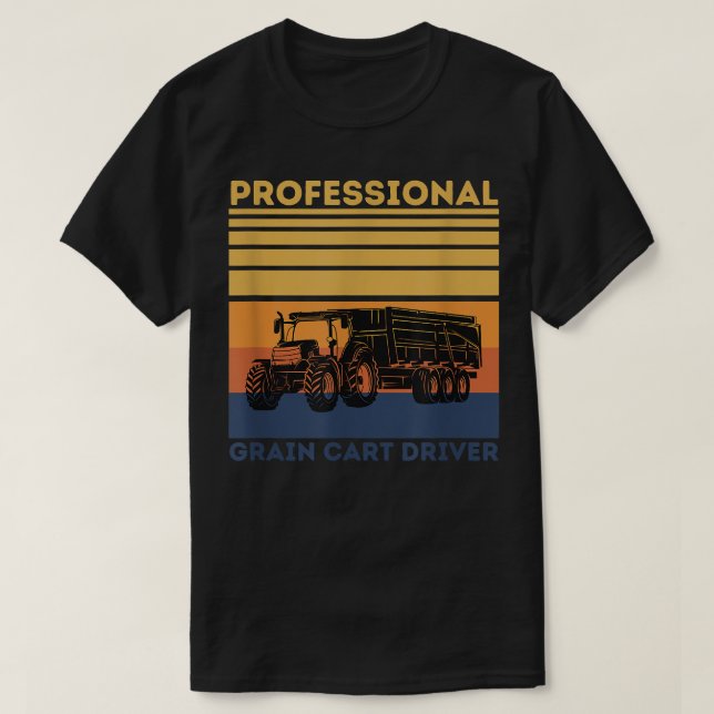 T-shirt Pilote de panier professionnel Tracteur amusant Op (Design devant)