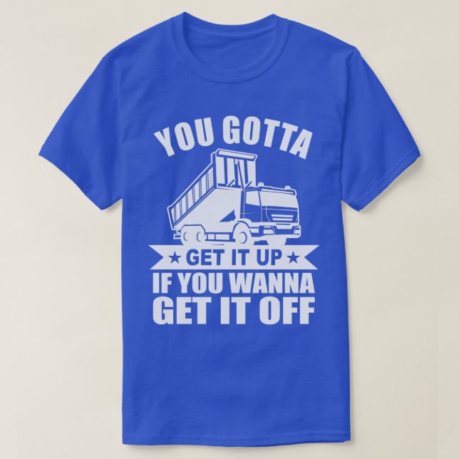 T-shirt Pilote de vidange de camion de vidange conducteur  (Design devant)