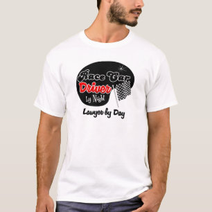 T-shirt Pilote de voiture de course par l'avocat de nuit