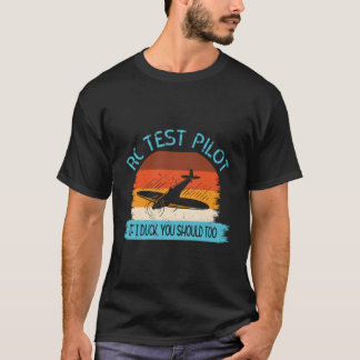 T-shirt Pilote d'essai drôle RC Avion modèle télécommandé