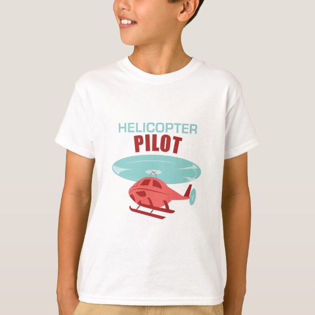 T-shirt Pilote d'hélicoptère (Devant)